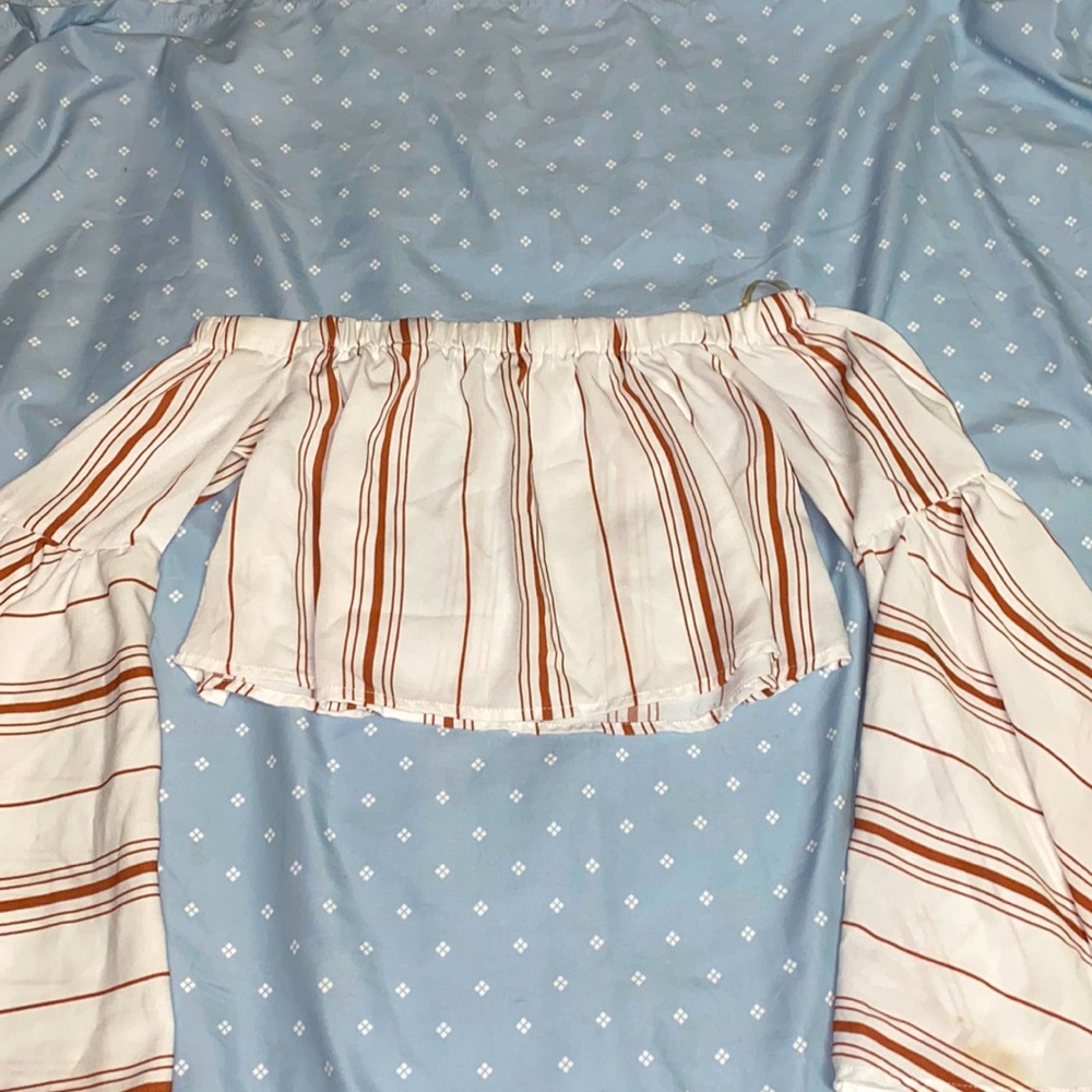 Size M, Maroon and white colored two piece